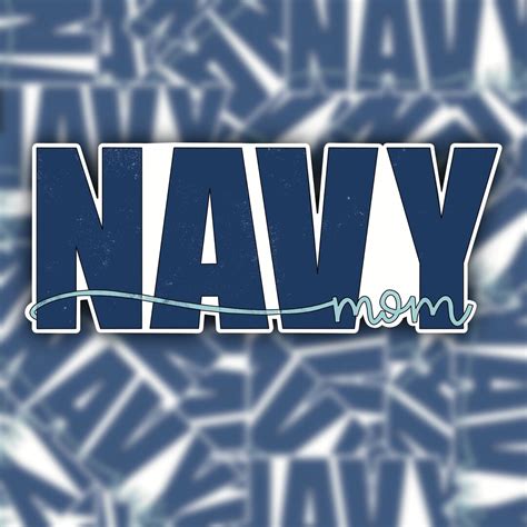 Navy Mom Sticker Navy Mom Decal Navy Mom Military Parent Sticker