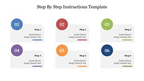 Step By Step Instructions Ppt Template Google Slides Powerpoint