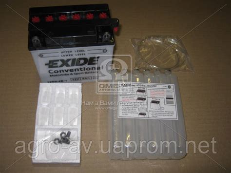 Аккумулятор 9Ah-12v Exide (12N9-4B-1) (135х75х139) L, EN85 — Купить ...