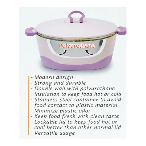 Happy Ware Hot Pot With Lock Lid 1800ml Brown SU 631