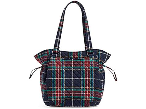 Vera Bradley Glenna Satchel Tartan Plaid Navy NWT MSRP 115 EBay