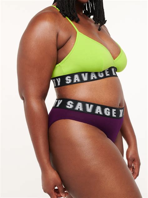 Forever Savage High Leg Bikini In Purple Savage X Fenty Netherlands