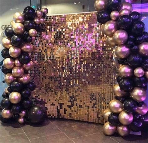 8x8 Square Sequins Wall Panels Glitter Wall Air Active Panels Live