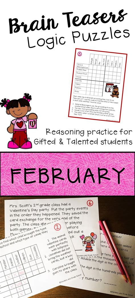 FEBRUARY Brain Teasers & Logic Puzzles | Brain teasers, Logic puzzles ...