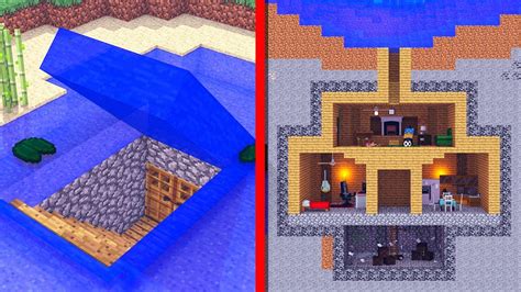 Geheime Wasser Base In Unter Minuten Minecraft Deutsch Hd Youtube