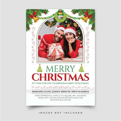 Premium Psd Merry Christmas Poster Template