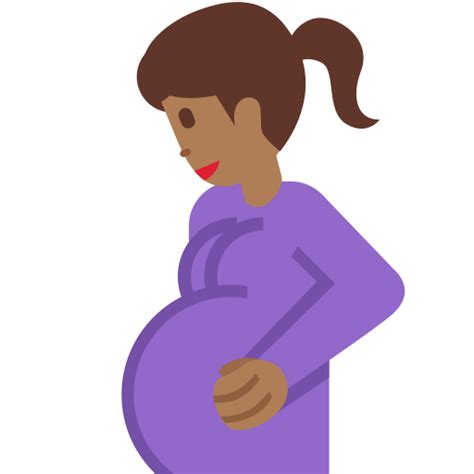 Femme Enceinte Peau Mate Emoji