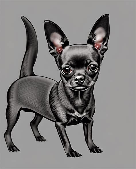 Black Chihuahua Graphic Creative Fabrica