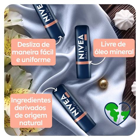 Hidratante Labial Nivea Hidra Color Em Nude g PanVel Farmácias