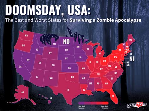 The Best And Worst States For Surviving A Zombie Apocalypse