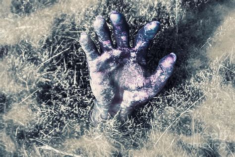 Decaying Zombie Hand Emerging from Ground Photograph by Jorgo ...