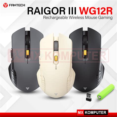 Jual Fantech Raigor Iii Wg R Rechargeable Baterai Mouse Wireless