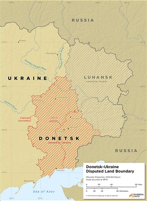 Donetskukraine Land Boundary Sovereign Limits