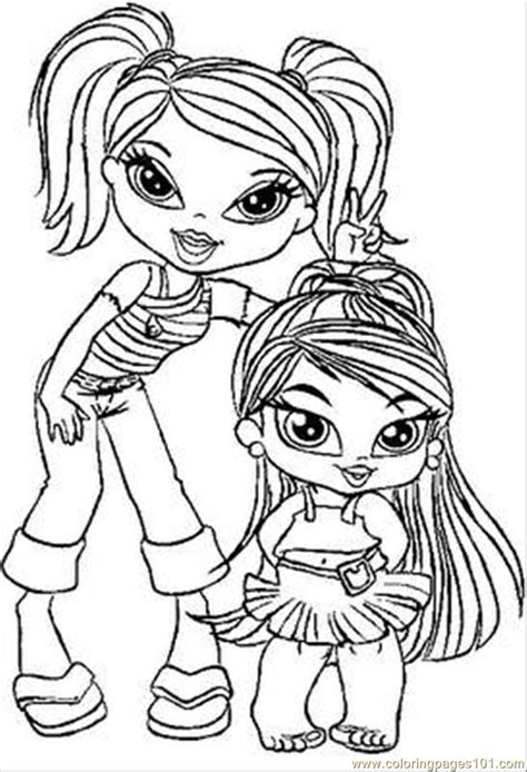 Coloring Pages Brats6 Cartoons Bratz Free Printable Coloring Page