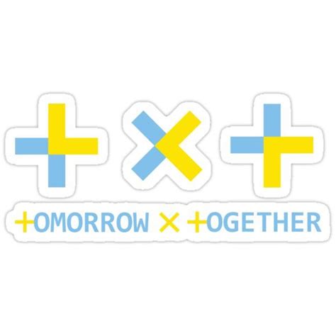 Txt 투모로우바이투게더 Logo Sticker By Kpop Corner In 2021 Logo Sticker