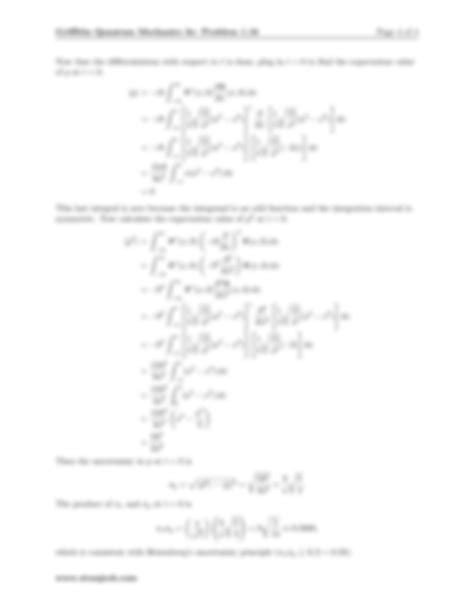 Solution Quantum Mechanics Problem Studypool