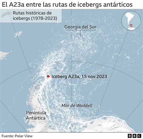 En movimiento colosal iceberg antártico que es más alto que el Empire