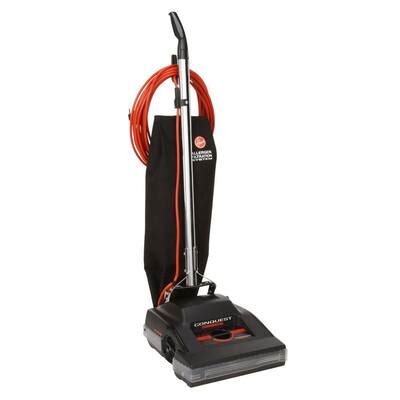 Hoover Commercial Conquest 14" Bagged Upright Vacuum Cleaner-C1800020 at The Home Depot