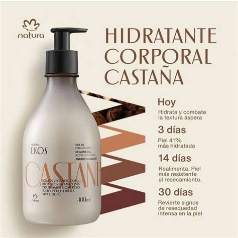 Repuesto Crema Castaña Hidratante Corporal 400ml Ekos Natura Cuotas