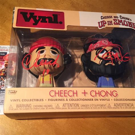 Funko Pop Vynl Cheech and Chong Up in Smoke Signed... - Depop