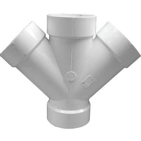 Genova Canplas Z Double Pipe Wye In Hub Pvc White Sch