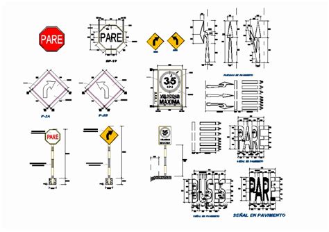 Detalles De Se Alizaci N En Autocad Descargar Cad Kb Bibliocad