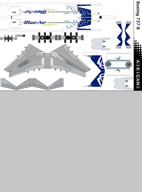 G Blue Air C S Boeing Max Airigami X By Robertcojan