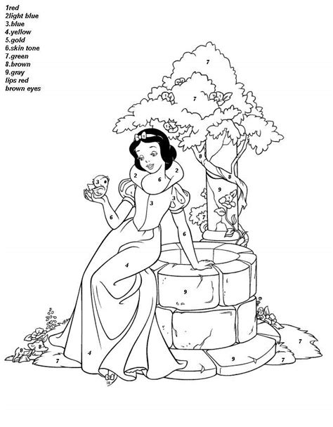 Color By Number Princess Printables