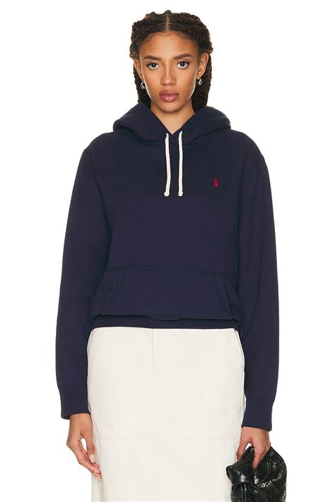 Polo Ralph Lauren Fleece Hoodie In Cruise Navy Revolve