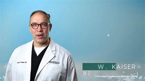 Meet Bryan W Kaiser MD Orthopaedic Surgeon YouTube