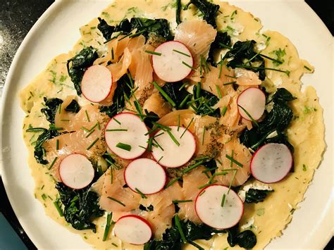 Buchweizen Weizen Omelette Mit Frischk Se Spinat Und Rauchlachs My