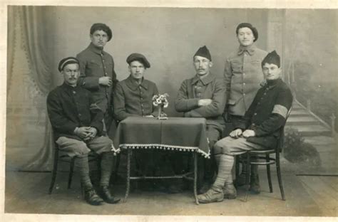 Militaire Carte Photo Soldats Un R Giment Et Bataillon Chasseurs