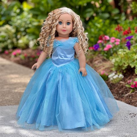 Cinderella Doll Clothes for 18 Inch Dolls Blue Gown With - Etsy