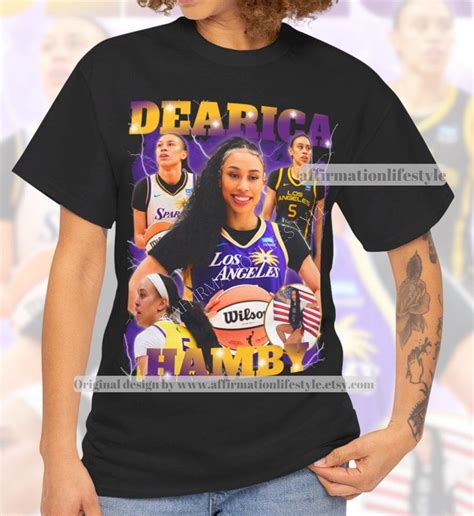 Dearica Hamby Shirt 90s Style Dearica Hamby Rap Tee WNBA T Shirt