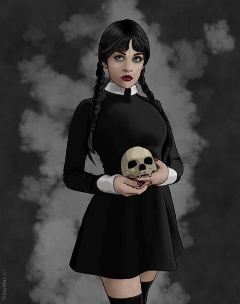 Artstation Wednesday Addams