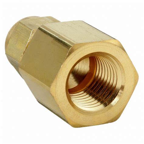 PARKER Female Connector Brass For 1 4 In Tube OD 1 4 In Pipe Size