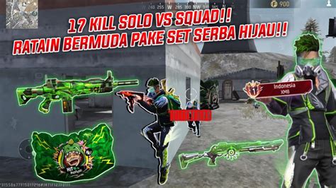 Kill Solo Vs Squad Ratain Bermuda Pake Set Bundle Serba Hijau