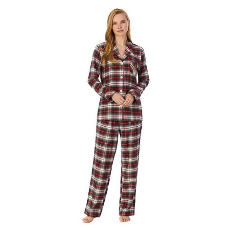 Lauren Ralph Lauren 2 Piece Plaid Pajama Set At Von Maur