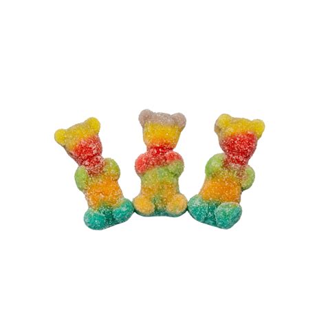 Żelki Misie Multicolor w cukrze 1kg o smaku owocowym Candy Shop pl