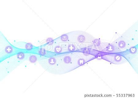 Medical Abstract Background With Health Care Stock Illustration