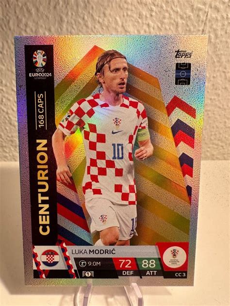 Topps Euro Match Attax Karte Centurion Cc Luka Modric Kaufen