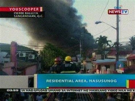 BP Residential Area Sa Sangandaan Quezon City Nasunog YouTube