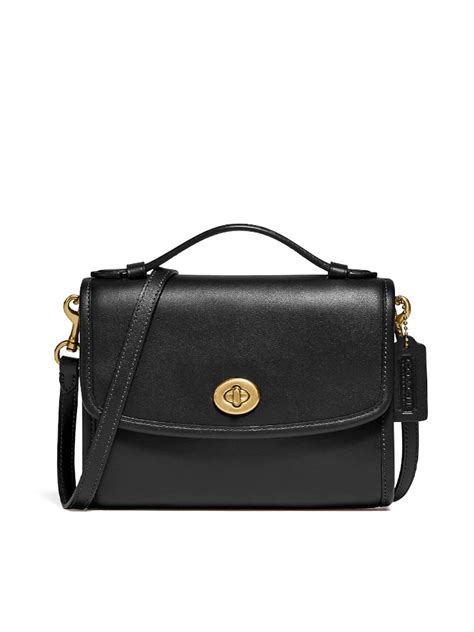 Coach Kip Turnlock Crossbody Bag Black Balilene