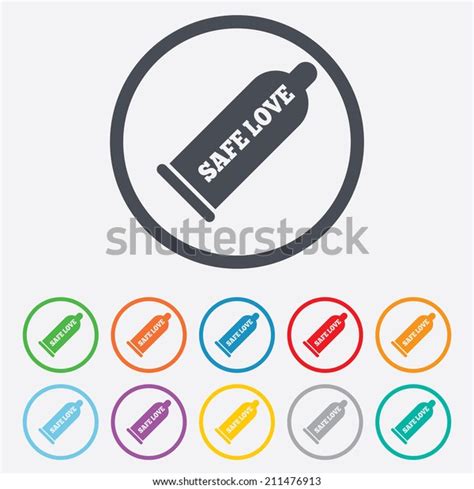 Condom Safe Sex Sign Icon Barrier Stock Vector Royalty Free 211476913