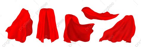 Superhero Cape Vector Hd PNG Images Red Superhero Cape Realistic 3d