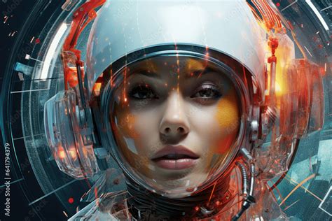 Futuristic Illustration Of Generative Artificial Intelligence Stock Illustration Adobe Stock