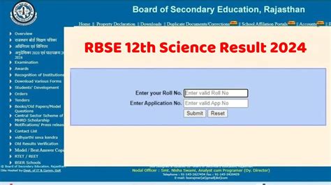 12th Result 2024 Date Rbse Science Letta Olimpia