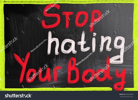 Stop Hating Your Body Stock Illustration 208982980 Shutterstock