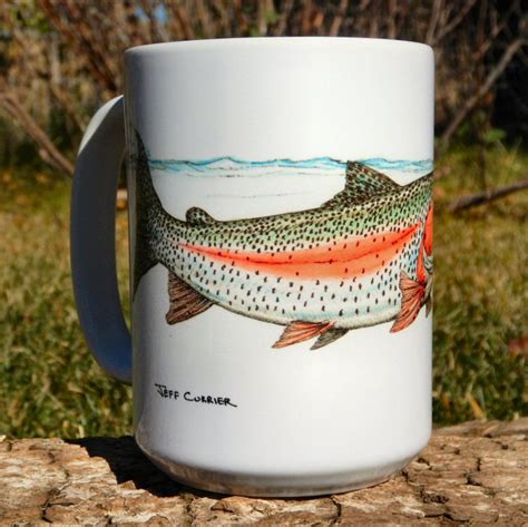 Swimming Rainbow Trout Coffee Mug Jeff Currier Jeff Currier