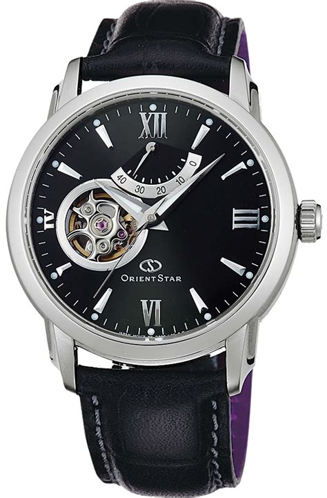 ORIENT Watch ORIENTSTAR Semi Skeleton Automatic Black WZ0221DA Men ...